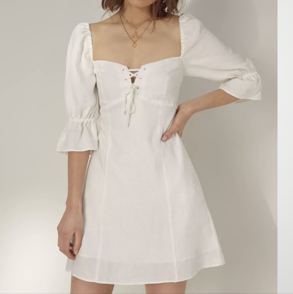 Aritzia Wilfred stanza linen dress xxs NWT